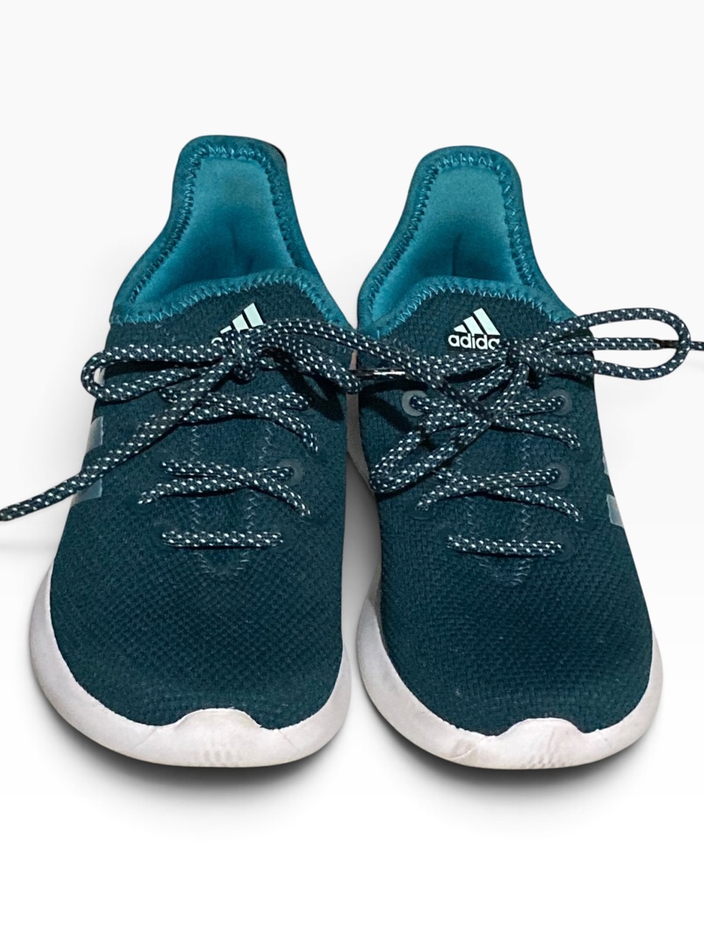 Kid’s $80 Adidas Cloudfoam Pure SPW Athletic Running Shoes Dark Green - Size 1.5